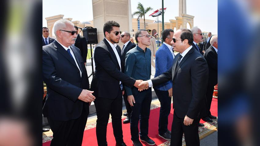 الرئيس عبد الفتاح السيسي يتقدم الجنازة العسكرية للفريق إبراهيم عبد الغفور العرابي