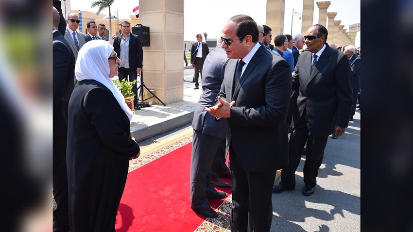 الرئيس عبد الفتاح السيسي يتقدم الجنازة العسكرية للفريق إبراهيم عبد الغفور العرابي