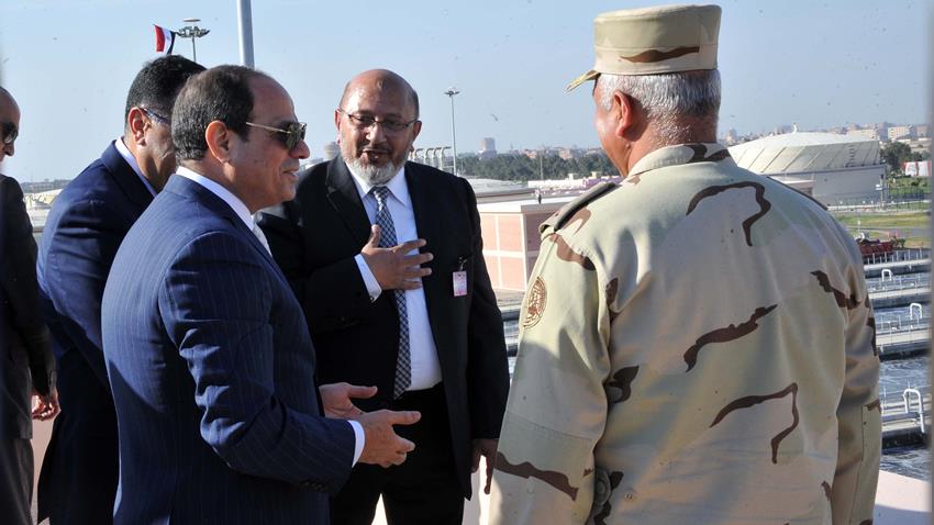 محطة معالجة مياه الصرف الصحي بمنطقة الجبل الأصفر