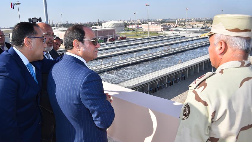 محطة معالجة مياه الصرف الصحي بمنطقة الجبل الأصفر