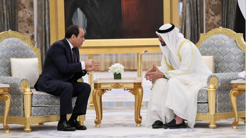 الرئيس عبد الفتاح السيسي يلتقي صاحب السمو الشيخ محمد بن زايد آل نهيان