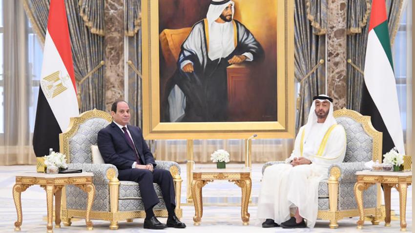 الرئيس عبد الفتاح السيسي يلتقي صاحب السمو الشيخ محمد بن زايد آل نهيان