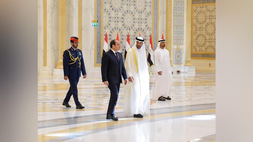الرئيس عبد الفتاح السيسي يلتقي صاحب السمو الشيخ محمد بن زايد آل نهيان
