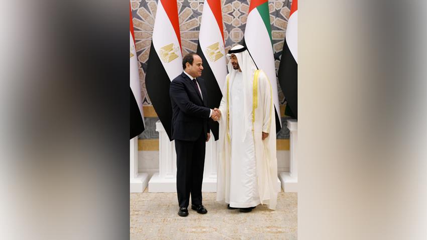 الرئيس عبد الفتاح السيسي يلتقي صاحب السمو الشيخ محمد بن زايد آل نهيان