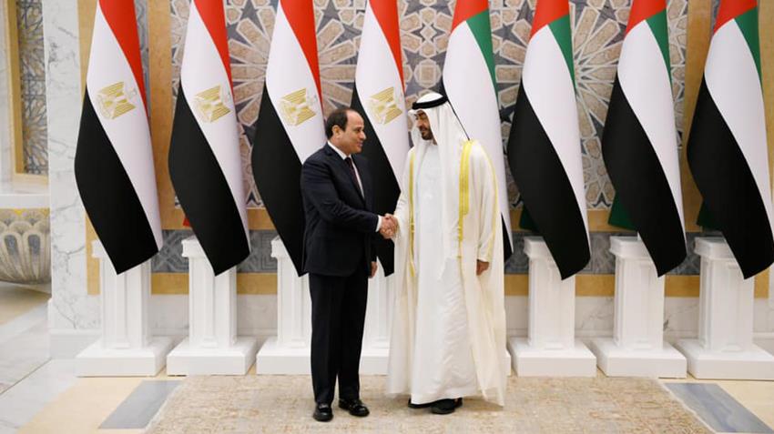 الرئيس عبد الفتاح السيسي يلتقي صاحب السمو الشيخ محمد بن زايد آل نهيان