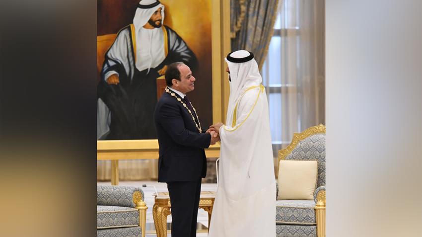 الرئيس عبد الفتاح السيسي يلتقي صاحب السمو الشيخ محمد بن زايد آل نهيان