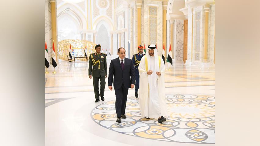 الرئيس عبد الفتاح السيسي يلتقي صاحب السمو الشيخ محمد بن زايد آل نهيان