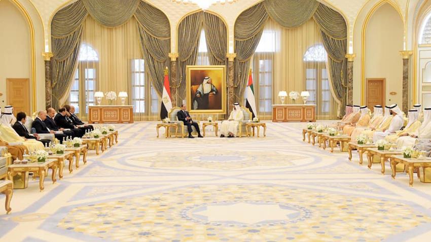 الرئيس عبد الفتاح السيسي يلتقي صاحب السمو الشيخ محمد بن زايد آل نهيان