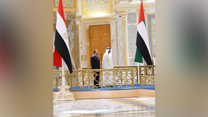 الرئيس عبد الفتاح السيسي يلتقي صاحب السمو الشيخ محمد بن زايد آل نهيان