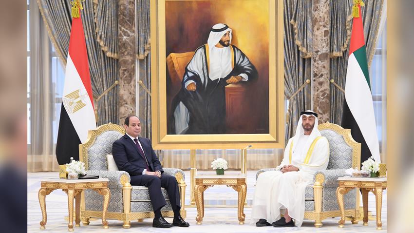 الرئيس عبد الفتاح السيسي يلتقي صاحب السمو الشيخ محمد بن زايد آل نهيان
