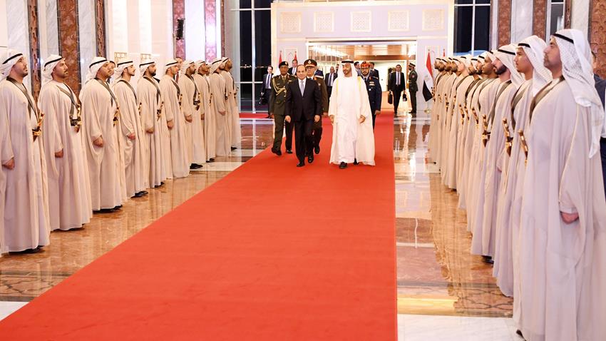 الرئيس عبد الفتاح السيسي يلتقي صاحب السمو الشيخ محمد بن زايد آل نهيان