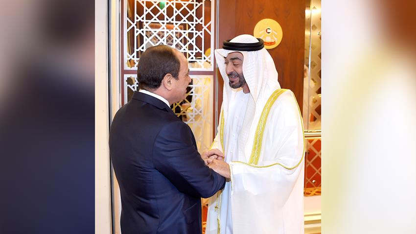 الرئيس عبد الفتاح السيسي يلتقي صاحب السمو الشيخ محمد بن زايد آل نهيان