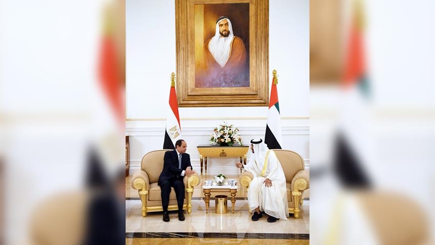 الرئيس عبد الفتاح السيسي يلتقي صاحب السمو الشيخ محمد بن زايد آل نهيان