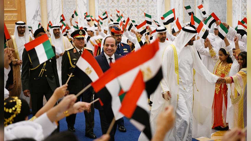 الرئيس عبد الفتاح السيسي يلتقي صاحب السمو الشيخ محمد بن زايد آل نهيان