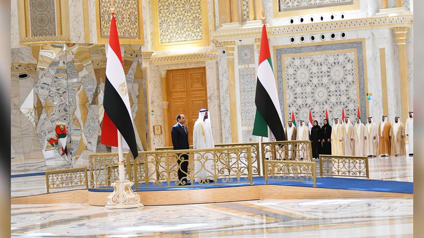 الرئيس عبد الفتاح السيسي يلتقي صاحب السمو الشيخ محمد بن زايد آل نهيان