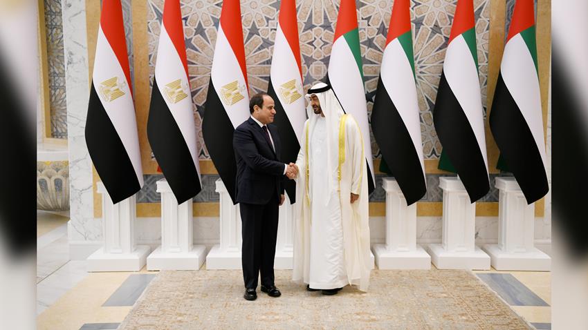 الرئيس عبد الفتاح السيسي يلتقي صاحب السمو الشيخ محمد بن زايد آل نهيان