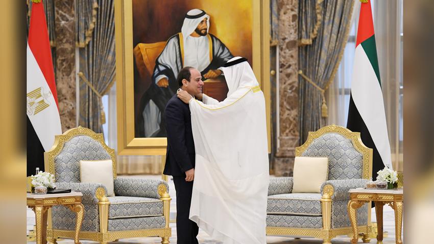 الرئيس عبد الفتاح السيسي يلتقي صاحب السمو الشيخ محمد بن زايد آل نهيان