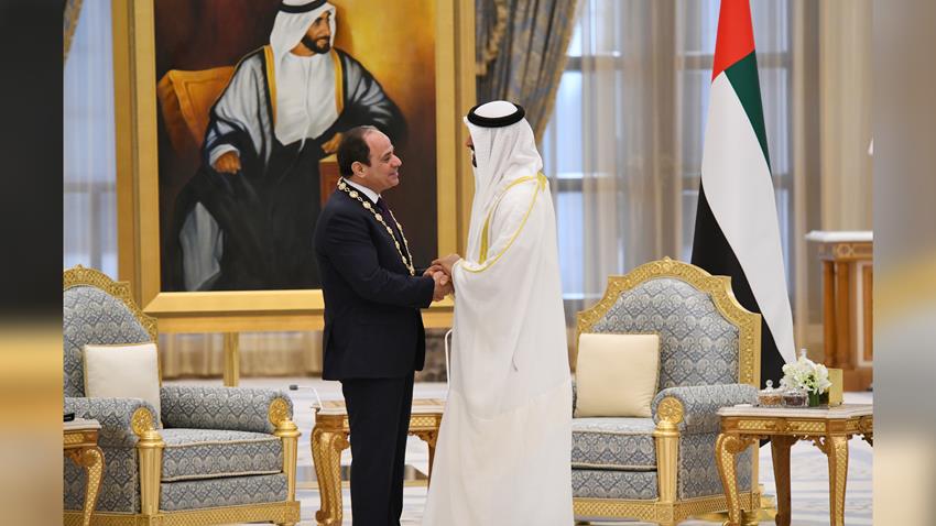 الرئيس عبد الفتاح السيسي يلتقي صاحب السمو الشيخ محمد بن زايد آل نهيان