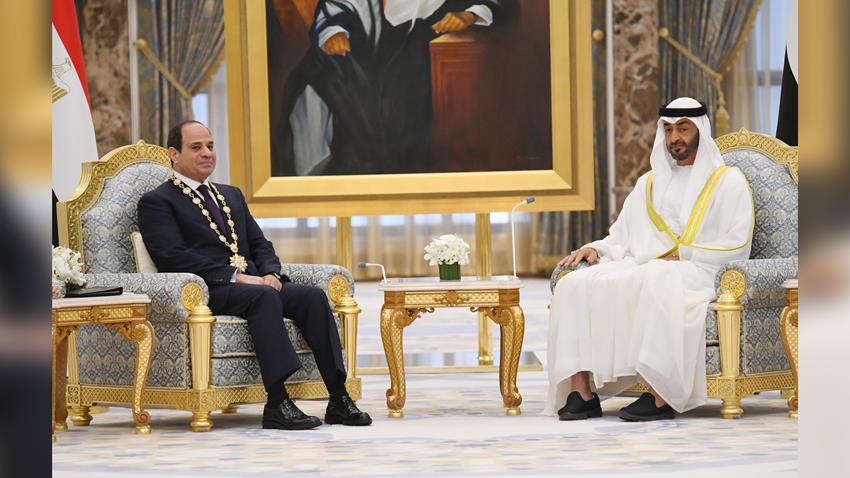 الرئيس عبد الفتاح السيسي يلتقي صاحب السمو الشيخ محمد بن زايد آل نهيان