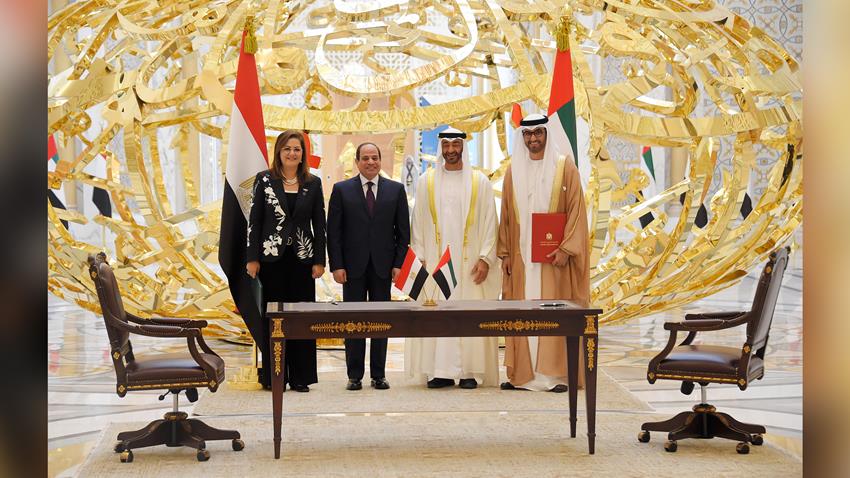 الرئيس عبد الفتاح السيسي يلتقي صاحب السمو الشيخ محمد بن زايد آل نهيان