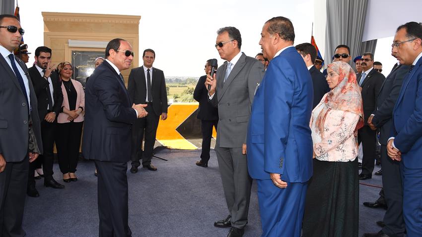 الرئيس عبد الفتاح السيسي يشهد افتتاح الدائري الاقليمي
