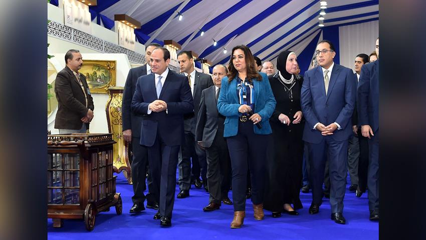 تفقد السيد الرئيس مدينة دمياط للاثاث