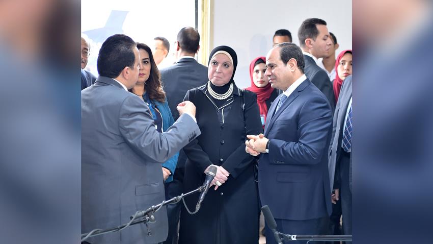 تفقد السيد الرئيس مدينة دمياط للاثاث