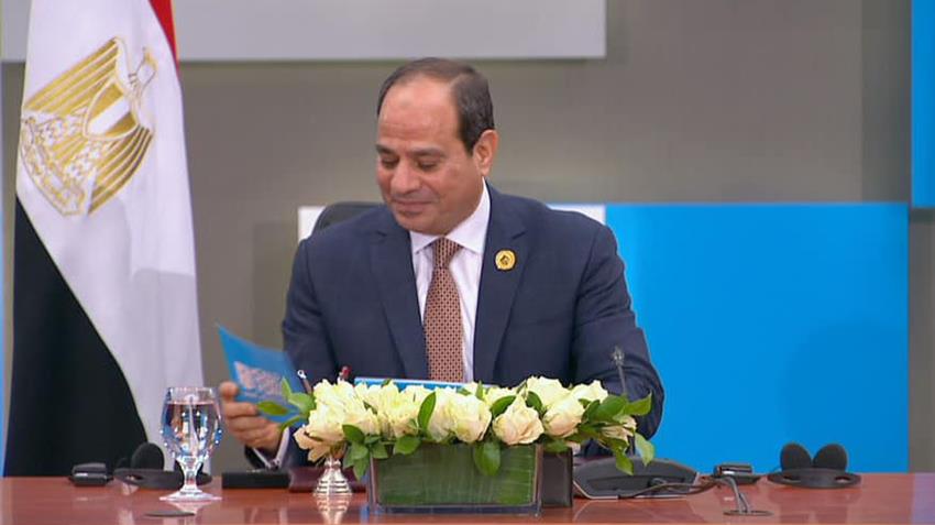 الرئيس عبد الفتاح السيسي يشارك في جلسة سبل تعزيز التعاون بين دول المتوسط في مواجهة التحديات المشتركة