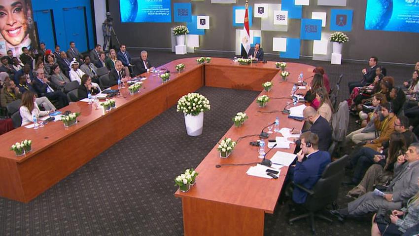 الرئيس عبد الفتاح السيسي يشارك في جلسة سبل تعزيز التعاون بين دول المتوسط في مواجهة التحديات المشتركة