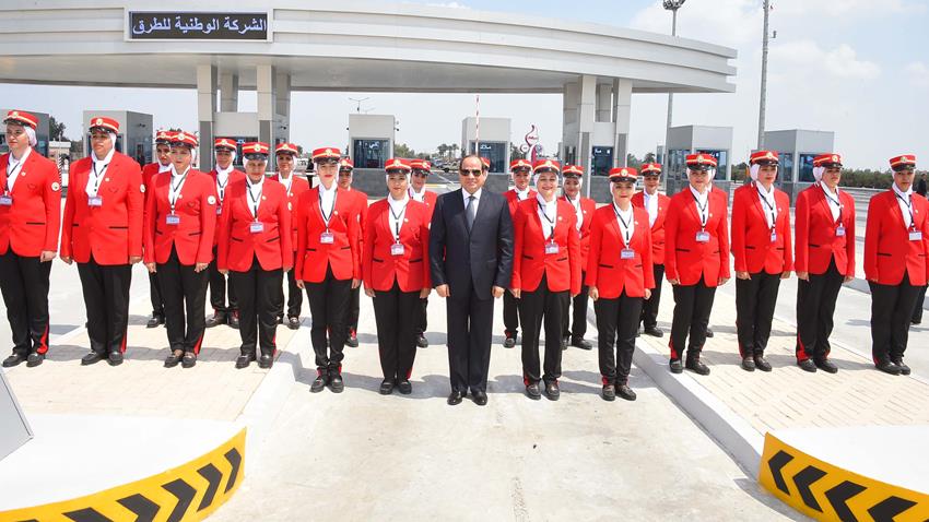 الرئيس عبد الفتاح السيسي يشهد افتتاح الدائري الاقليمي