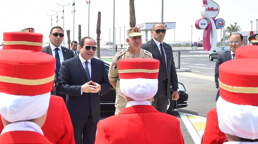 الرئيس عبد الفتاح السيسي يشهد افتتاح الدائري الاقليمي
