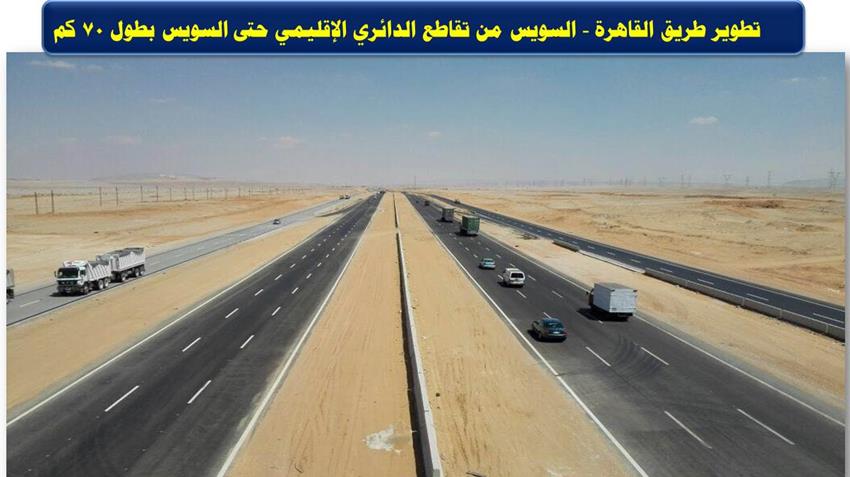 طريق القاهرة بلبيس حتى طريق السويس الطريق الأوسطي